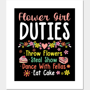 Flower Girl Duties Posters and Art
